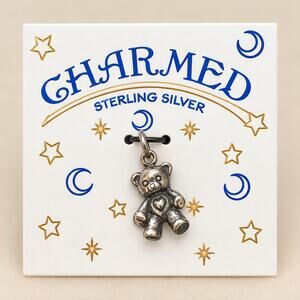 Sterling Silver 925 teddy bear charm